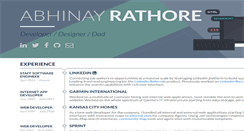 Desktop Screenshot of abhinayrathore.com