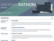 Tablet Screenshot of abhinayrathore.com